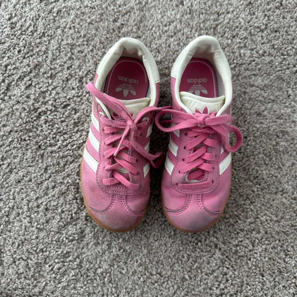 Adidas Gazelle Pink and White